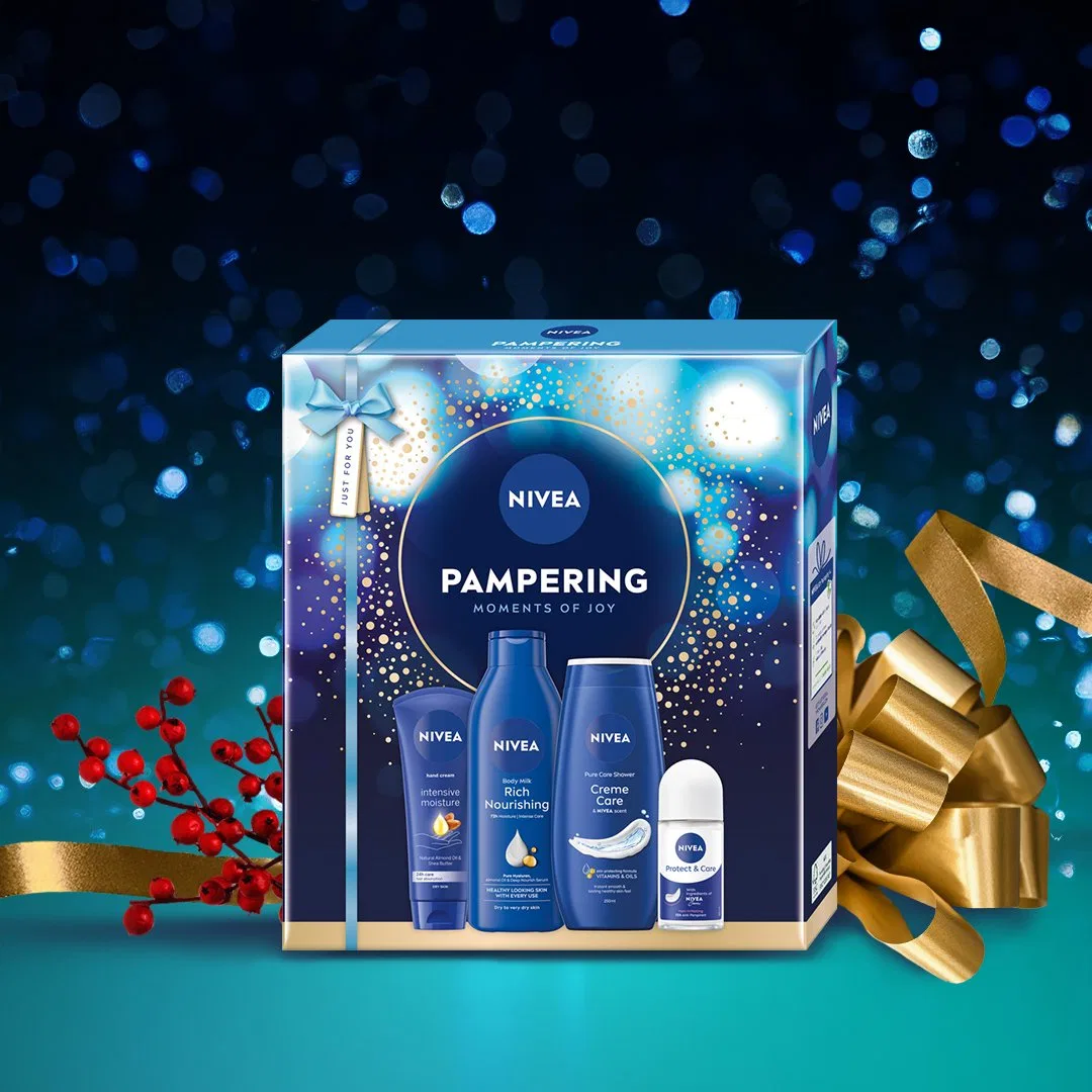 Набор косметики для ухода за телом Nivea Pampering, 4 предмета — фото 3
