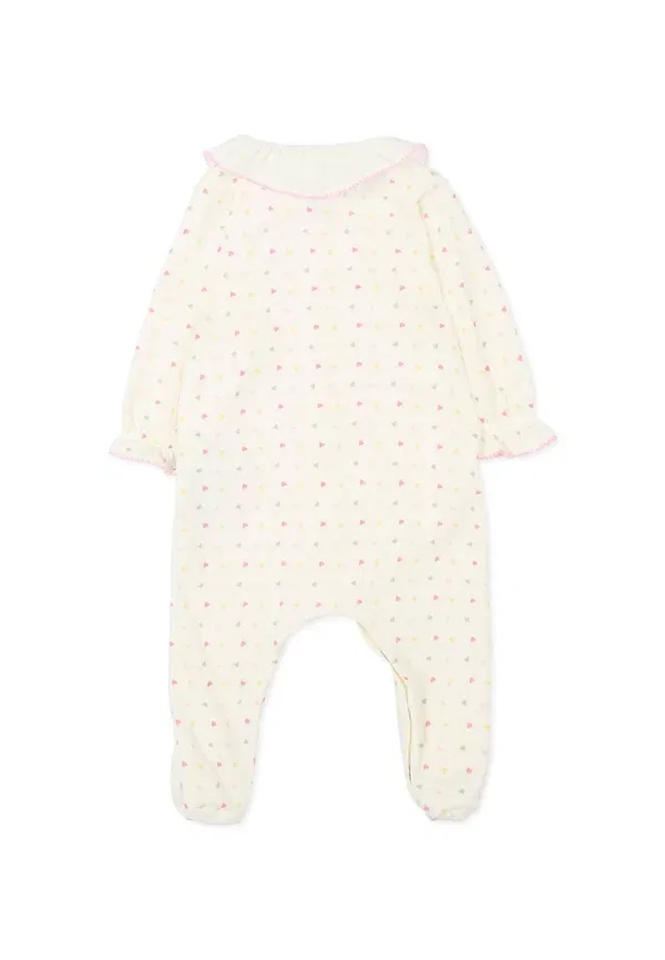Комбинезон для сна с принтом Tutine Petit Bateau, ivory, слоновая кость — фото 2