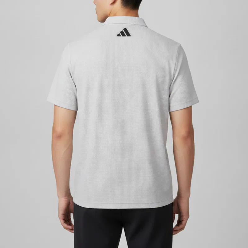 Мужское поло Adidas, Light Gray — фото 3