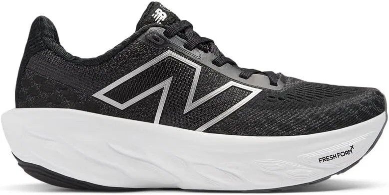 Детские беговые кроссовки для девочек Fresh Foam X 1080 V14 New Balance, Black/Magnet/Silver Metallic — фото 3