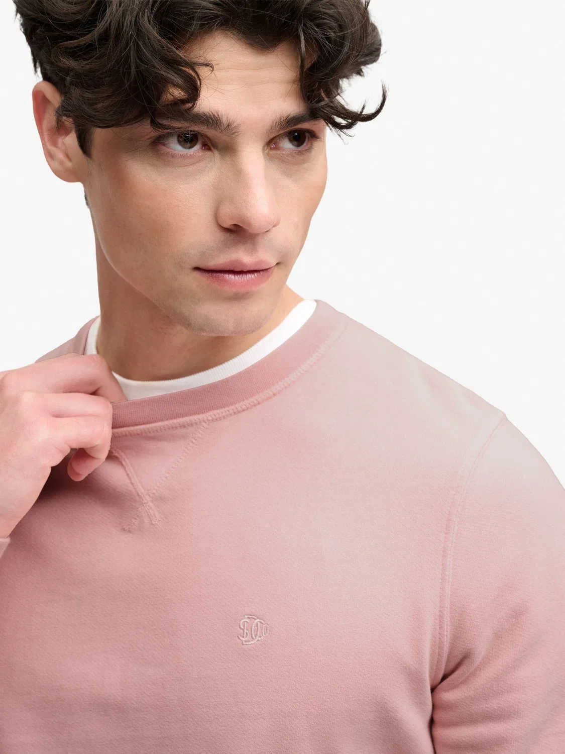 Свитшот с вышивкой Superdry Classic Essential, розовый — фото 3