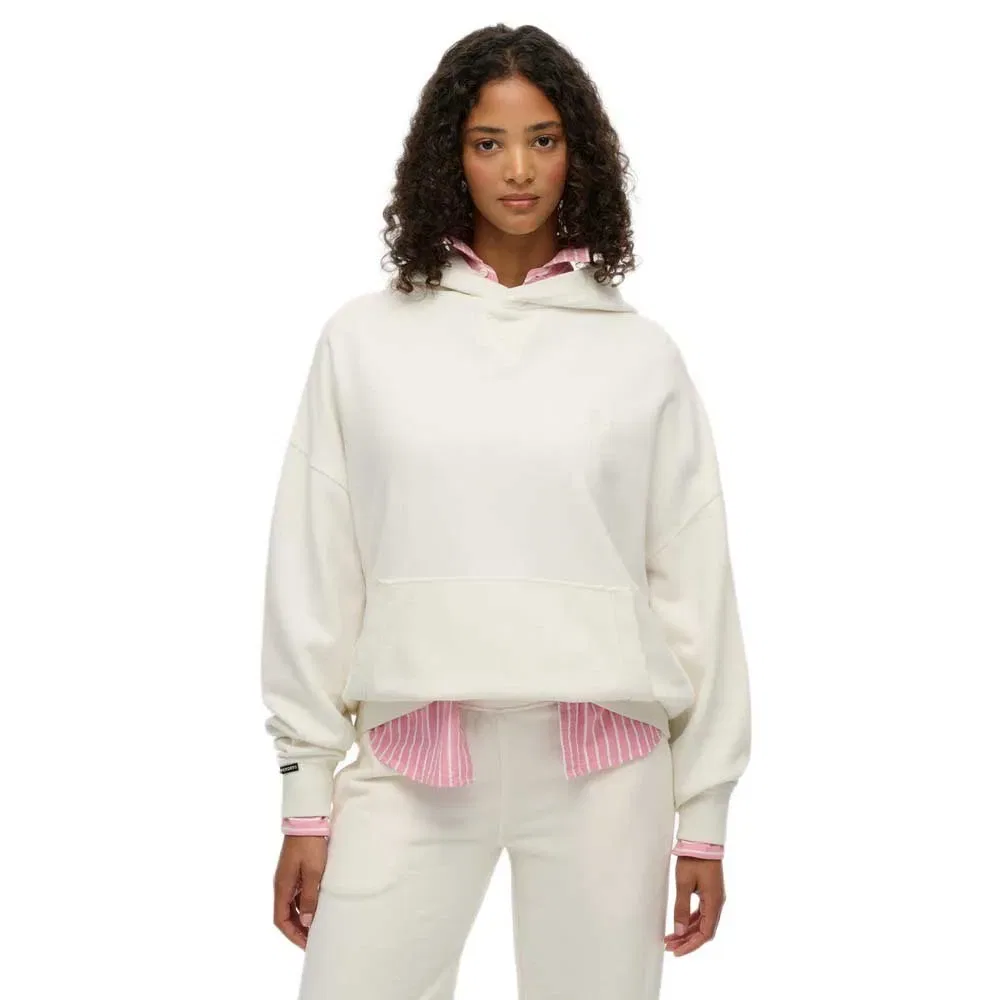 Женский свободный худи Studios Superdry, White