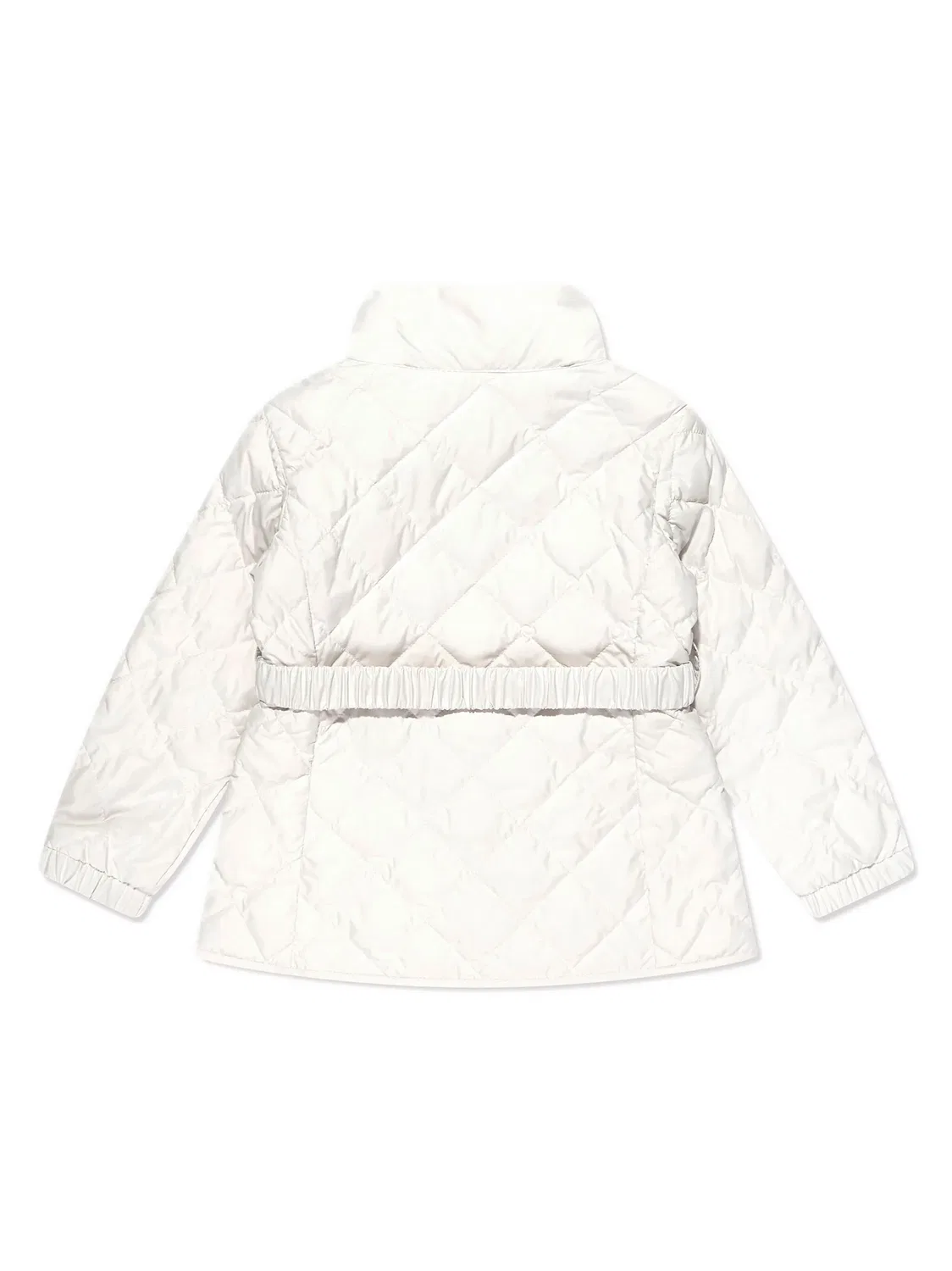 Куртка с поясом и стеганым дизайном Moncler, белый — фото 2