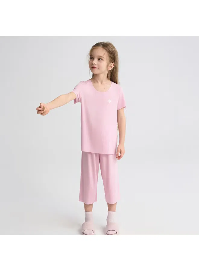 Комплект домашней одежды для сна с дышащей сеткой Aimer Kids, розовый