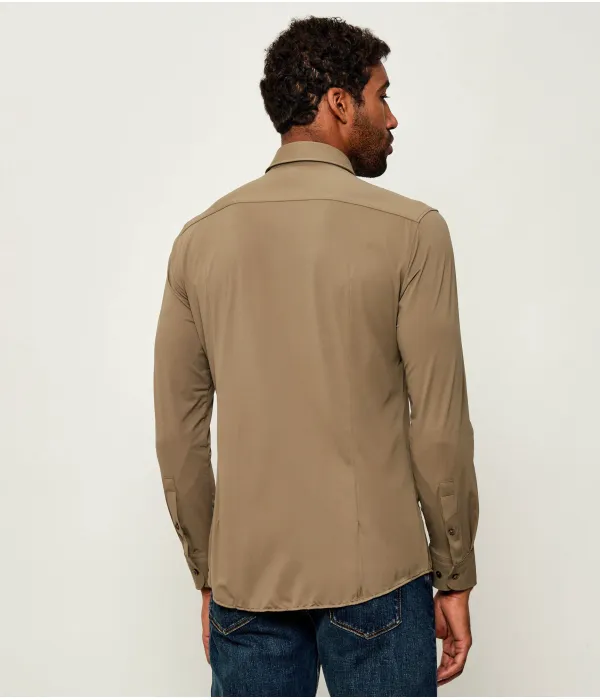 Рубашка p-hank-kent-c1-222 Slim fit Boss, бежевый — фото 3