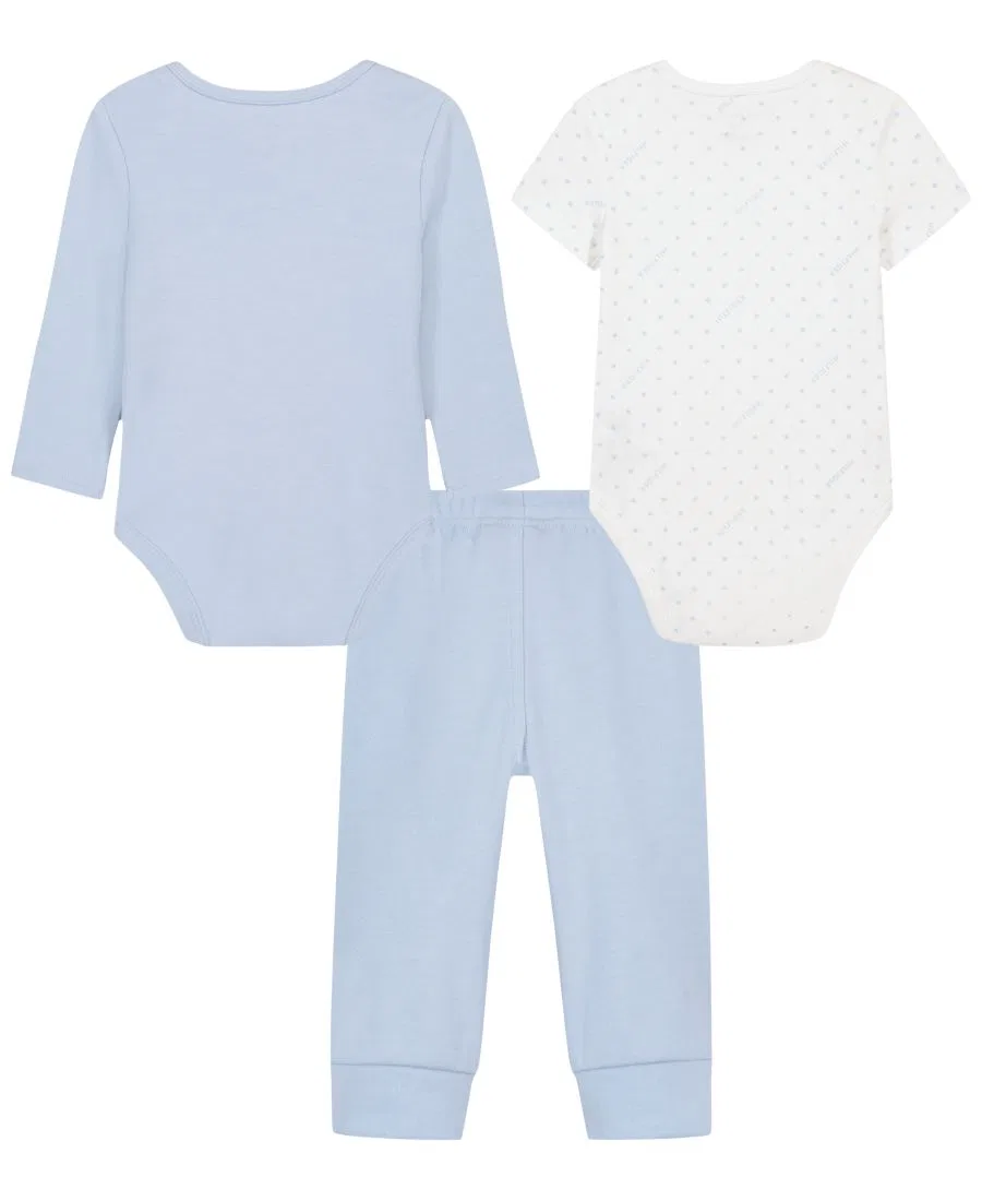 Комплект из 2 боди и брюк с логотипом Tommy Hilfiger, Blue/White — фото 2