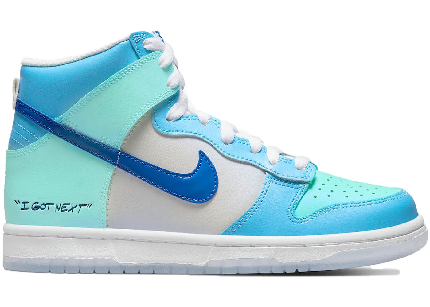 Детские кроссовки на шнуровке Nike Dunk High, Copa/University Blue/White/Game Royal