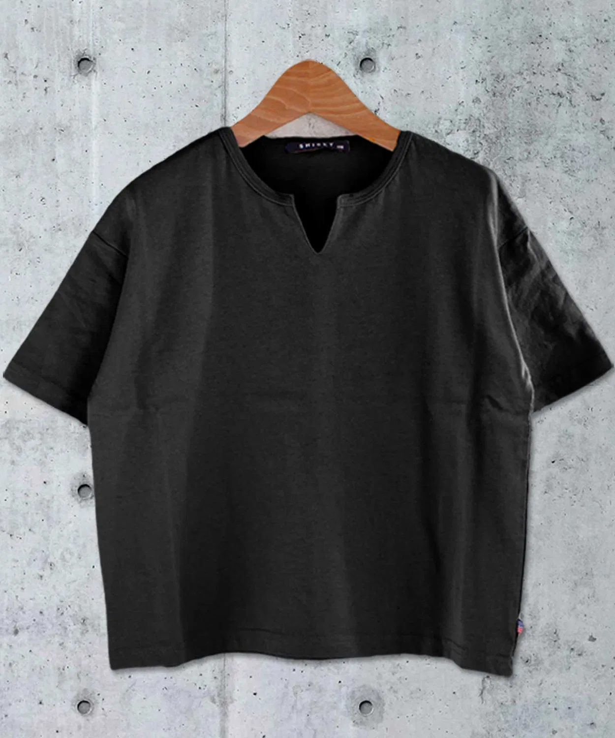Детская футболка с длинным рукавомбез принта SHISKY, Black