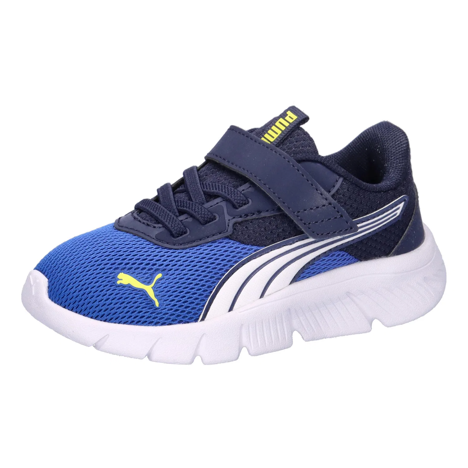 Детские кроссовки с эластичной резинкой Puma FlexFocus Modern AC, Королевский синий / Белый