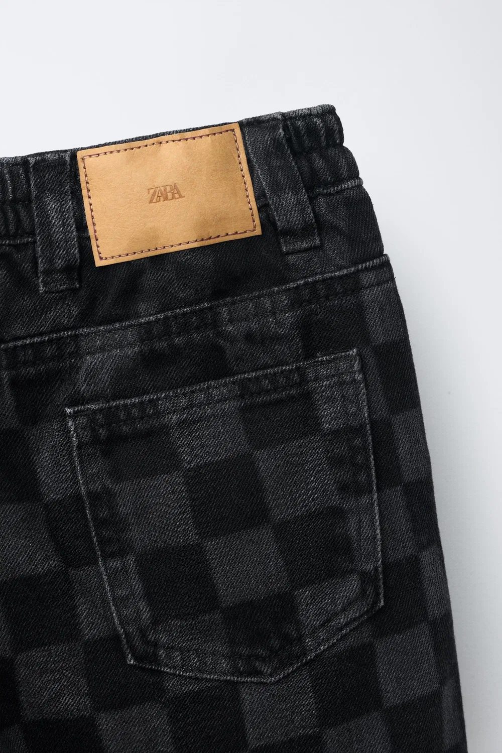 Шорты-бермуды в клетку ZARA, Black — фото 4