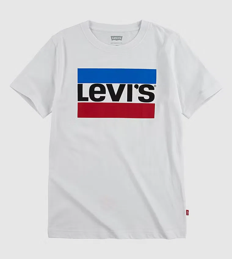 Футболка с принтом логотипа с коротким рукавом Levi'S, белый