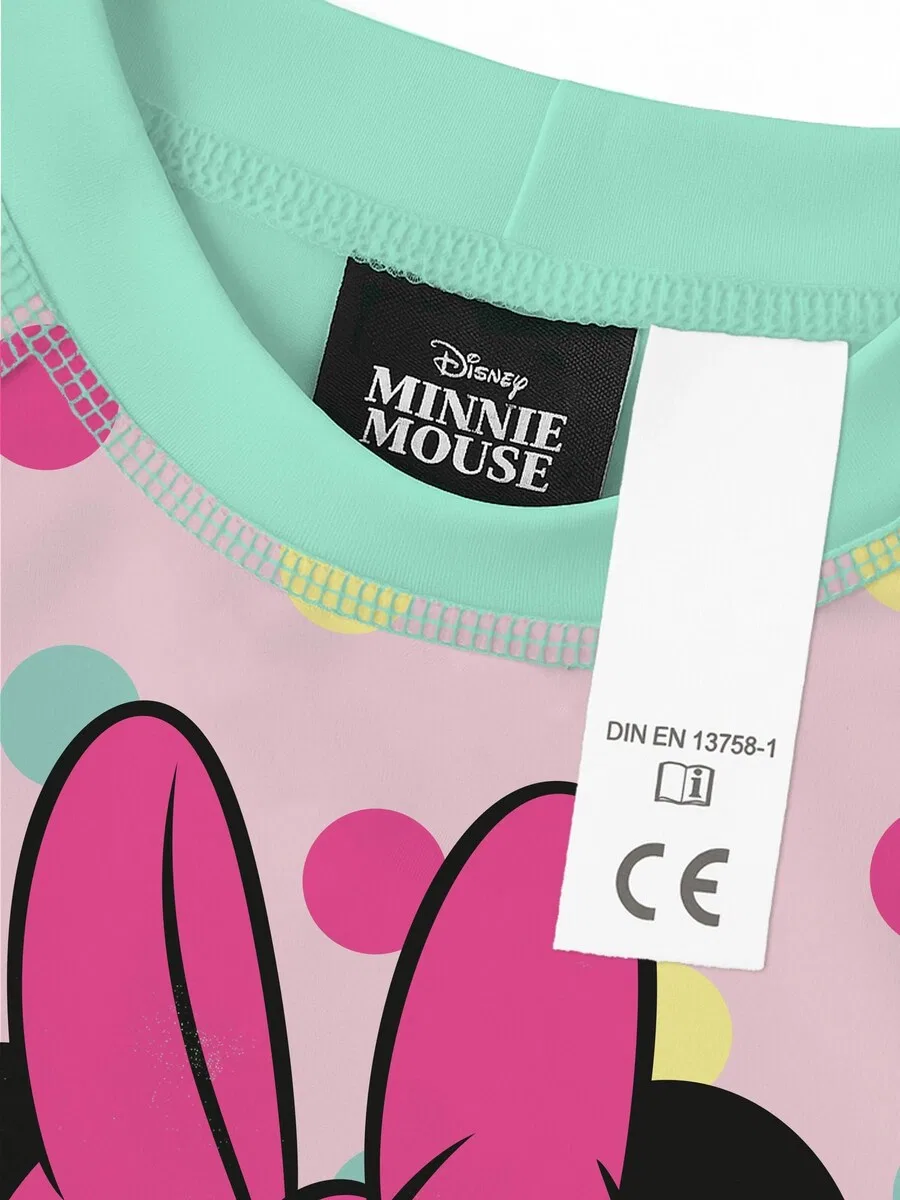 Спортивный купальник Disney Minnie Mouse 'UV-Schutz 30' бирюзового цвета — фото 4