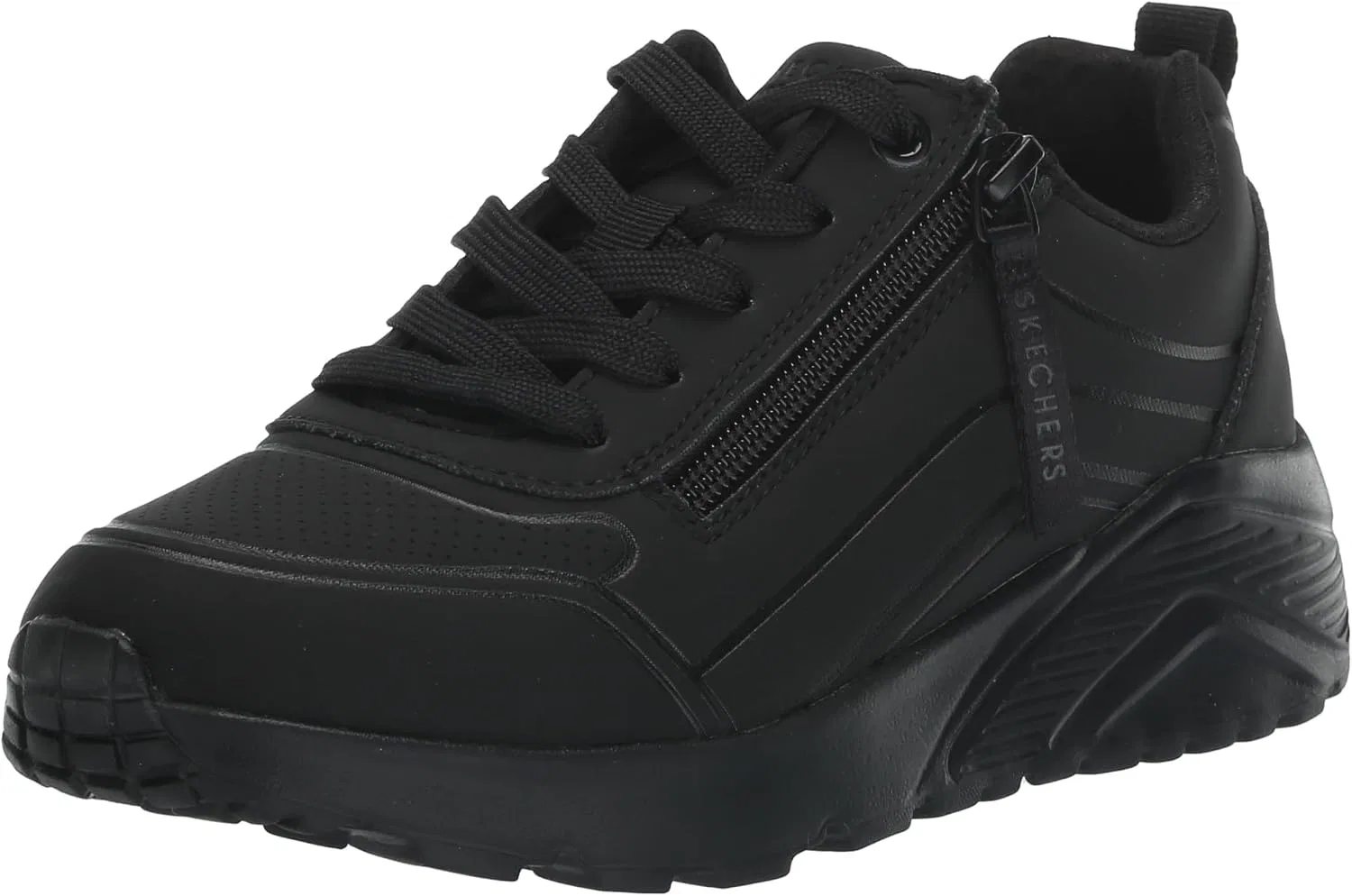 Детские кроссовки для девочек UNO Lite Easy Zip Skechers, Black