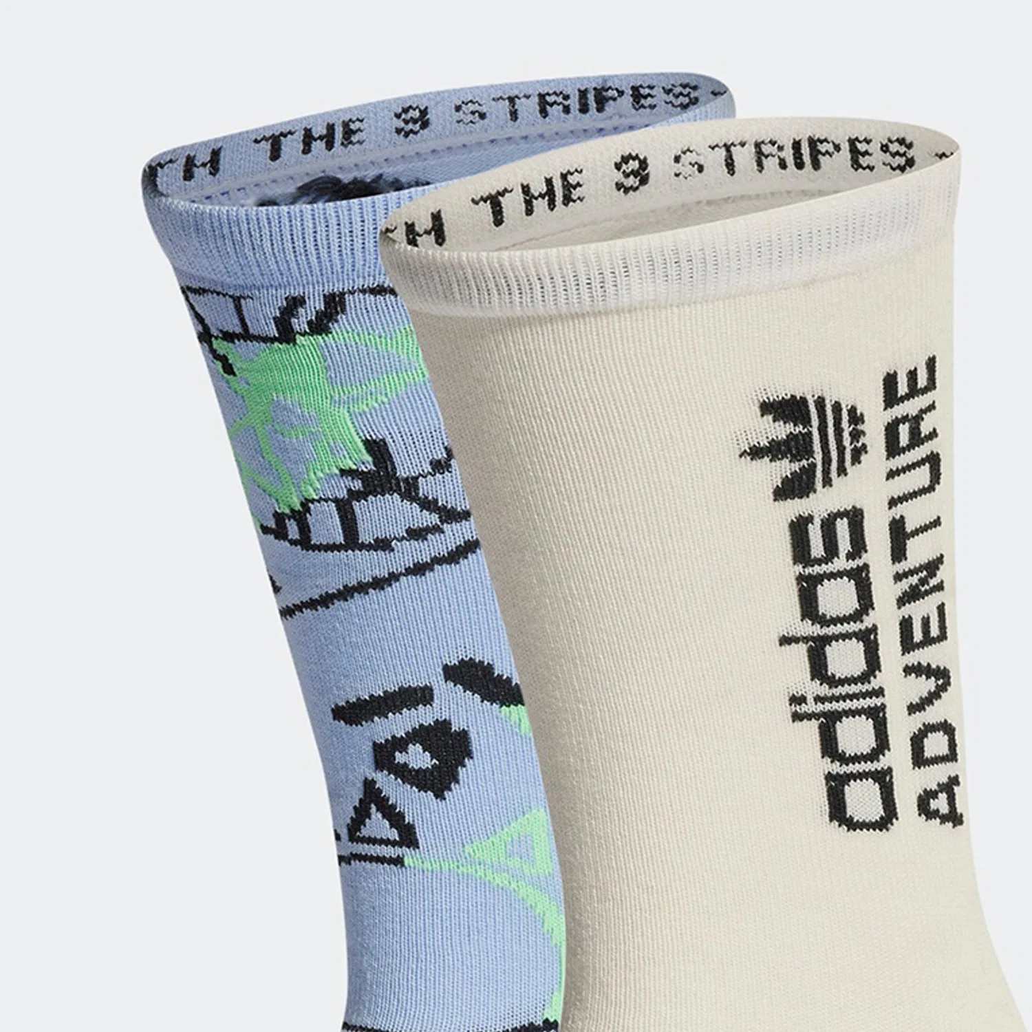 Мужские носки с принтом Star Wars, комплект из 2 пар, Adidas Originals, Blue Daybreak/Magic White — фото 2