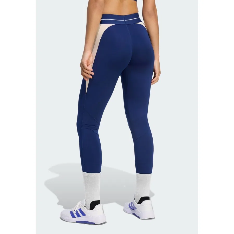 Леггинсы с цветными блоками Hyperglam Colour Block adidas, Темно-синий — фото 4