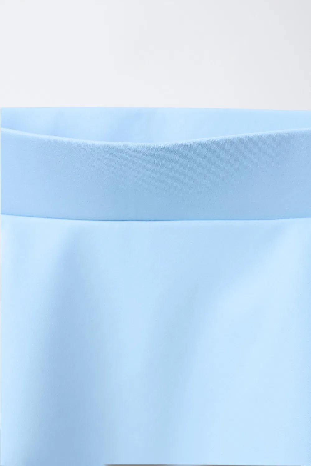 Спортивная юбка-шорты с оборками в стиле бермуды ZARA, Sky Blue — фото 3