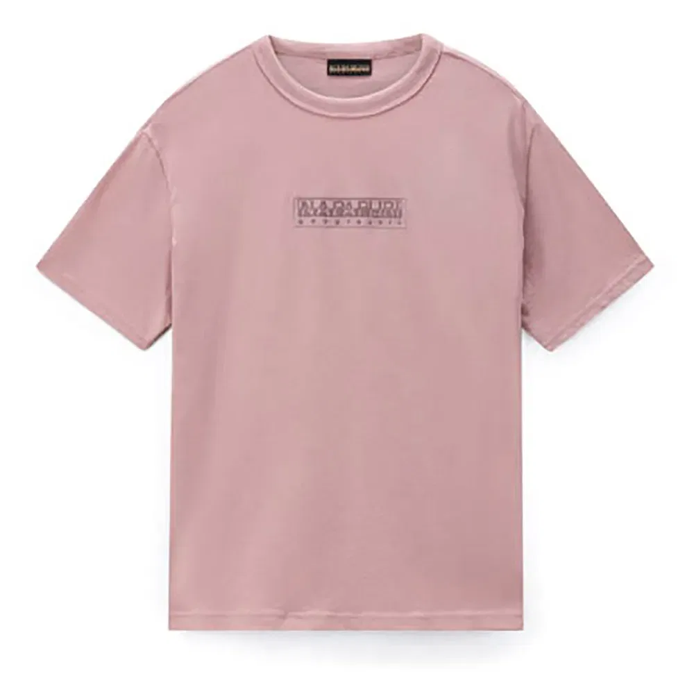 Детская футболка с принтом New Box Logo Napapijri, Pink — фото 3