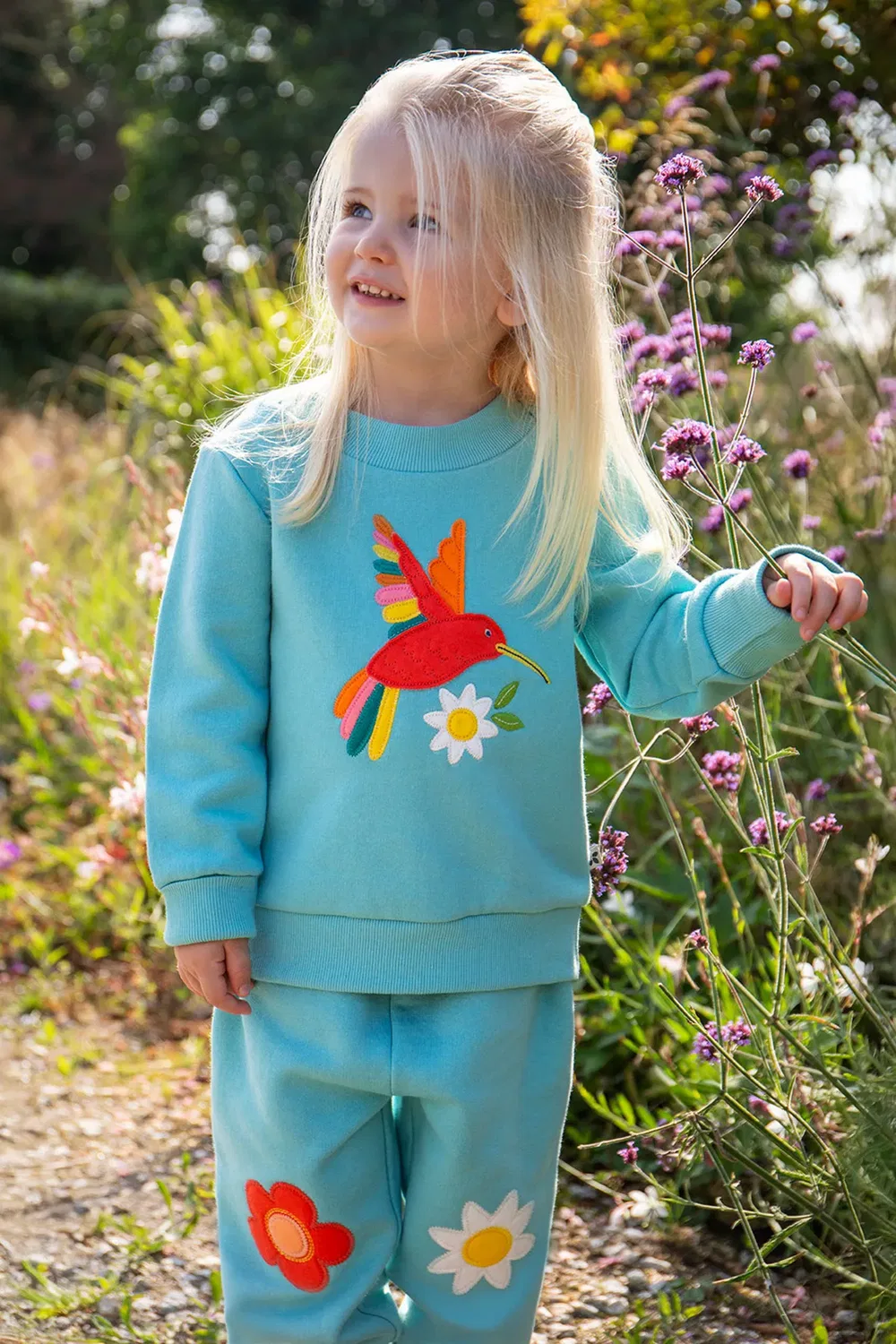 Детский ползунок с принтом Character Crawlers Frugi, Blue — фото 2