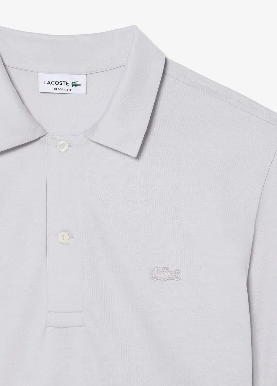 Футболка поло Lacoste, серый — фото 4