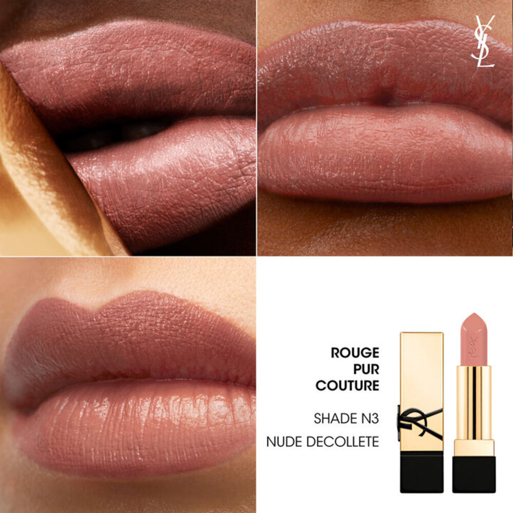 Помада для губ Yves Saint Laurent Rouge Pur Couture, N3 Nude Decolette, 3,8 г — фото 2