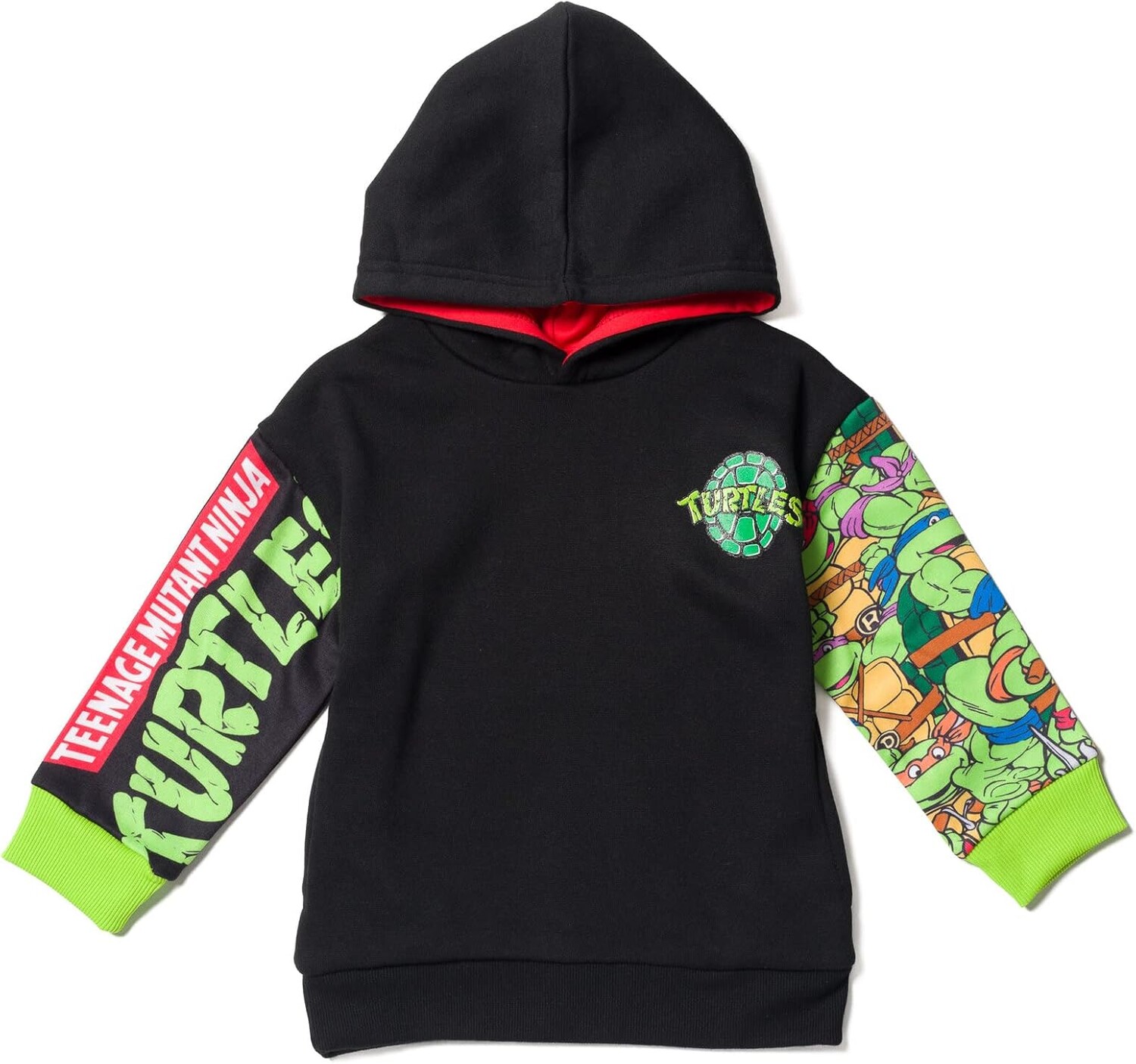 

Худи Teenage Mutant Ninja Turtles Fleece, Toddler To Big Kid Sizes (2T - 18-20), черный