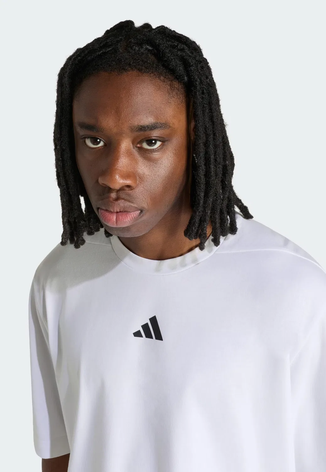 Спортивная футболка Adidas Performance Shirt D4T PrimeLift белого цвета — фото 4