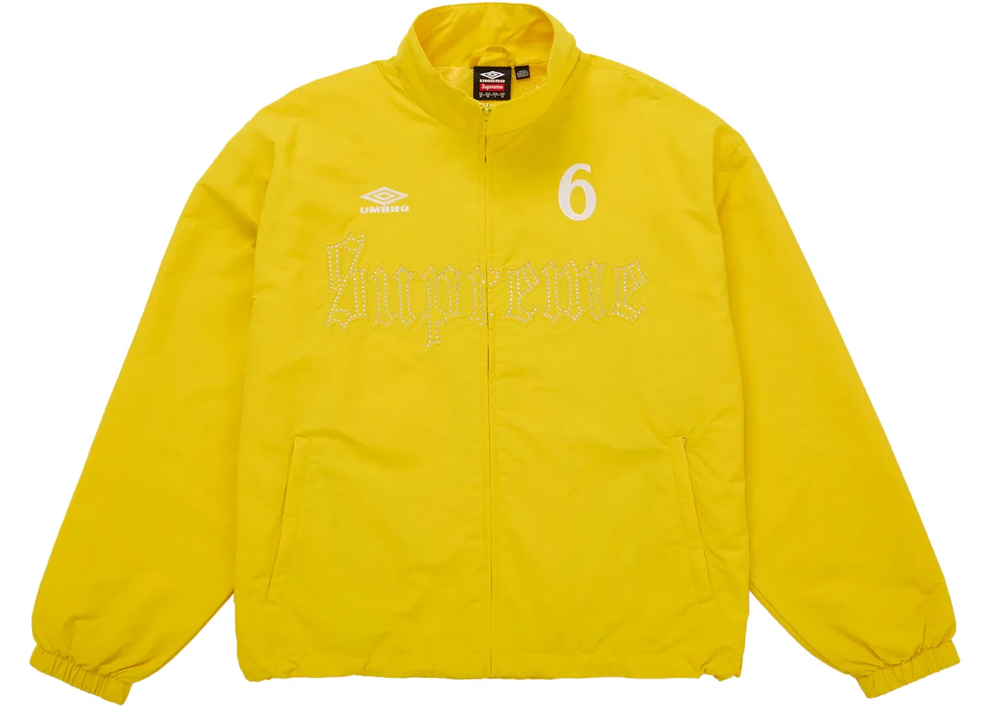 Мужская куртка с принтом Rhinestone Supreme Umbro, Yellow