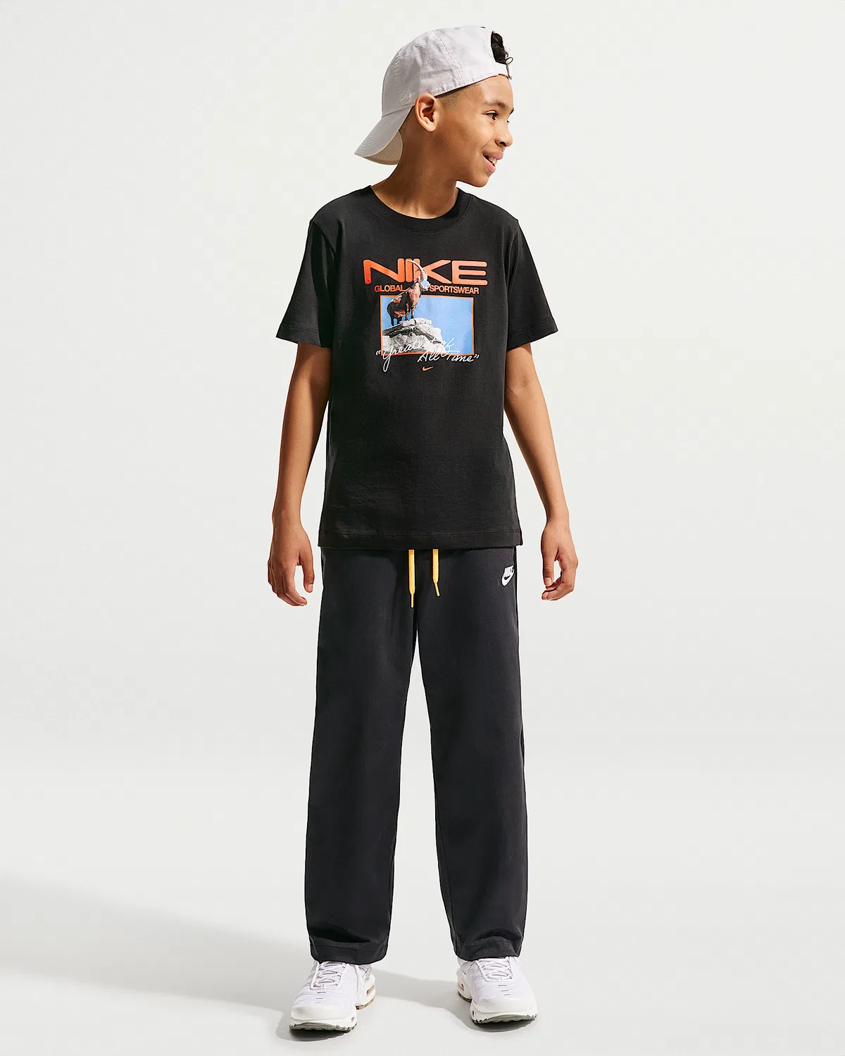 Детская футболка Nike Sportswear, Black — фото 4