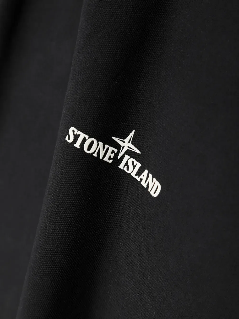 Толстовка с логотипом Stone Island, черный — фото 3