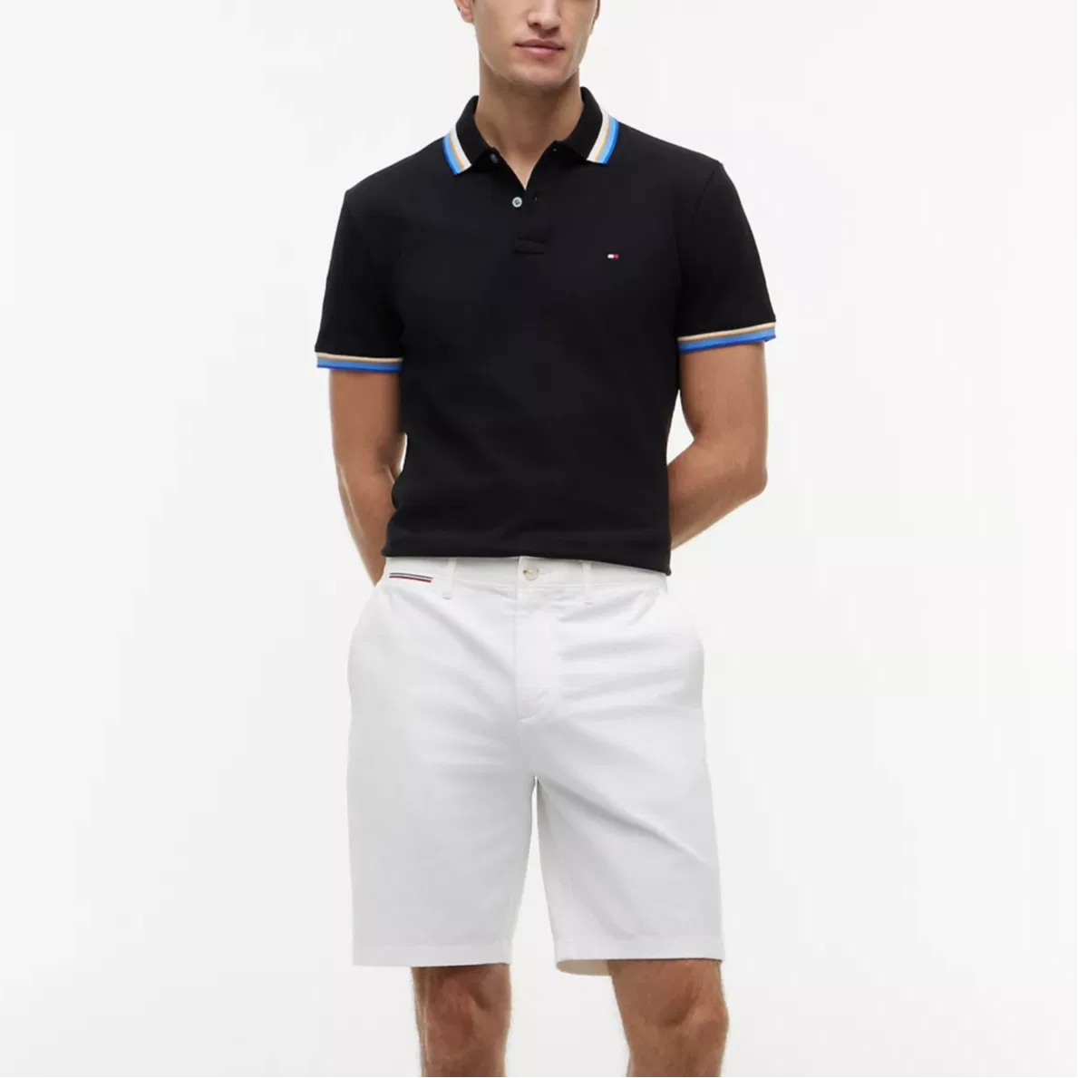 Мужское поло Tommy Hilfiger, Black — фото 3