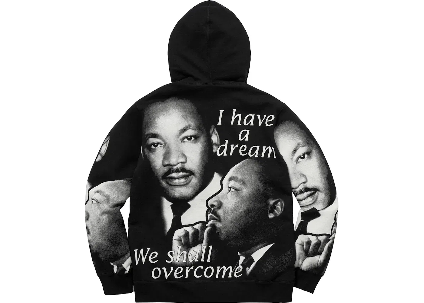 Мужская худи с принтом MLK Supreme, Black — фото 2