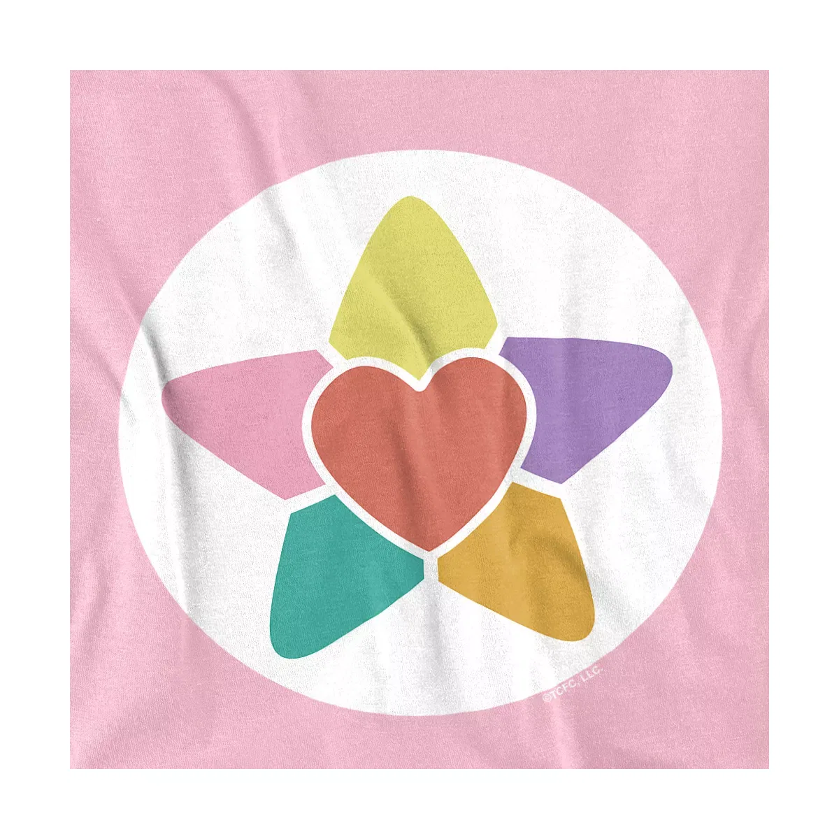 Детское боди с коротким рукавом с принтом True Heart Bear Care Bears, Pink — фото 2