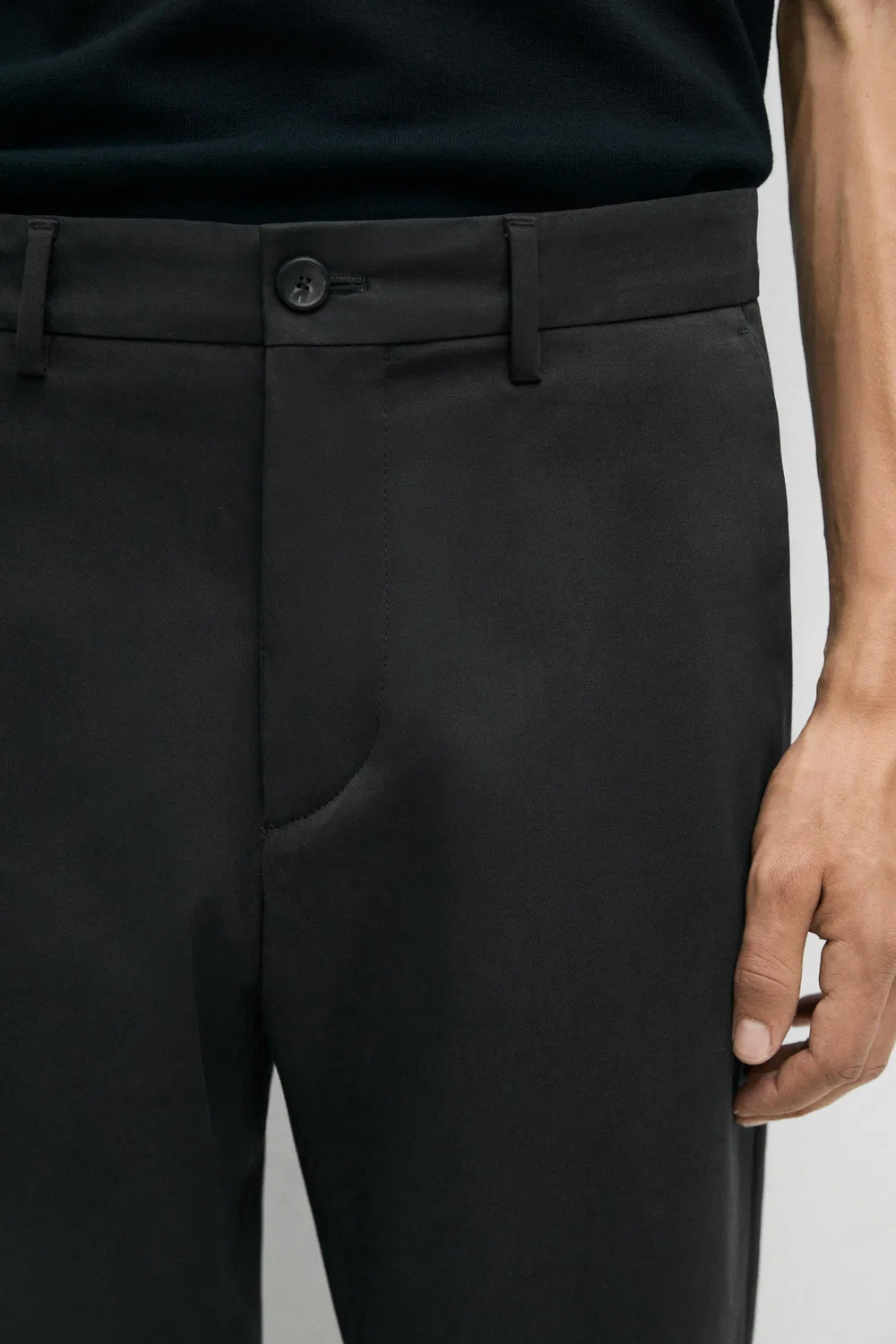 Брюки Massimo Dutti, узкие, серые — фото 4