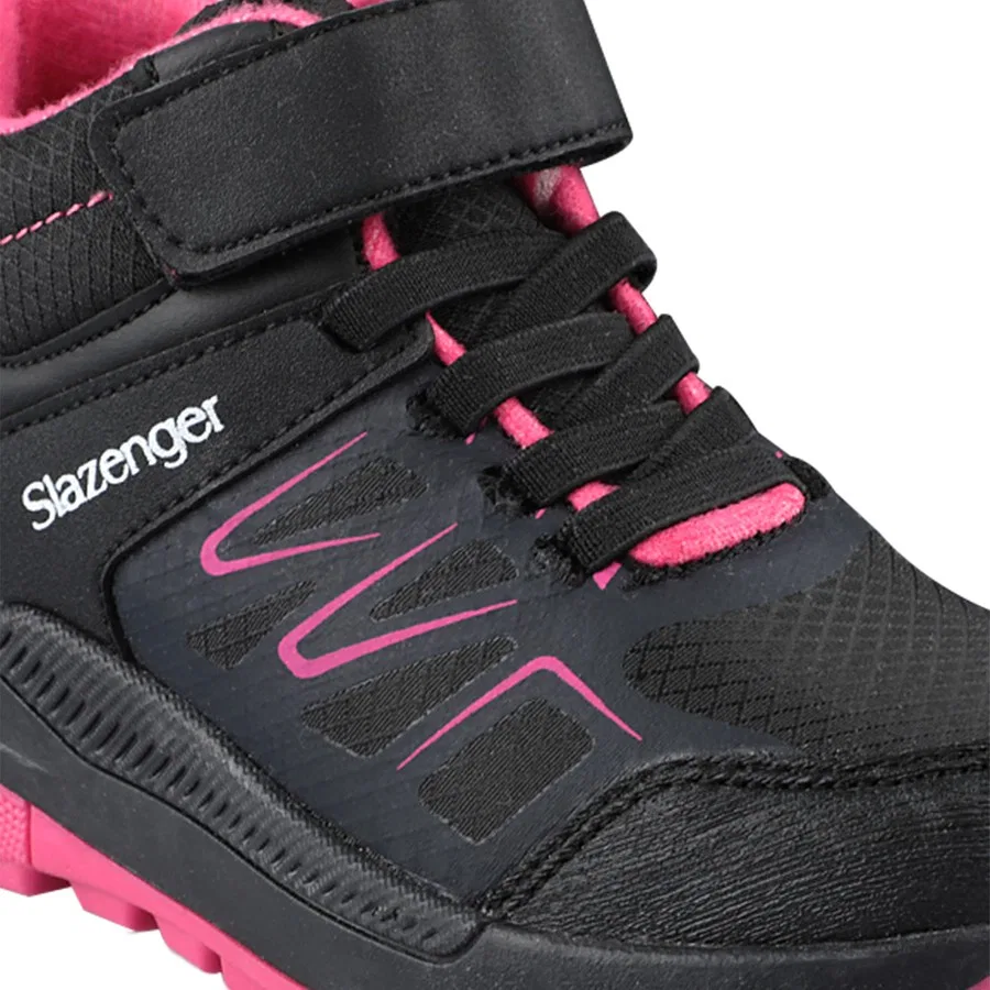Ботинки детские на липучках KENTON I Slazenger, Черно-фуксия — фото 4