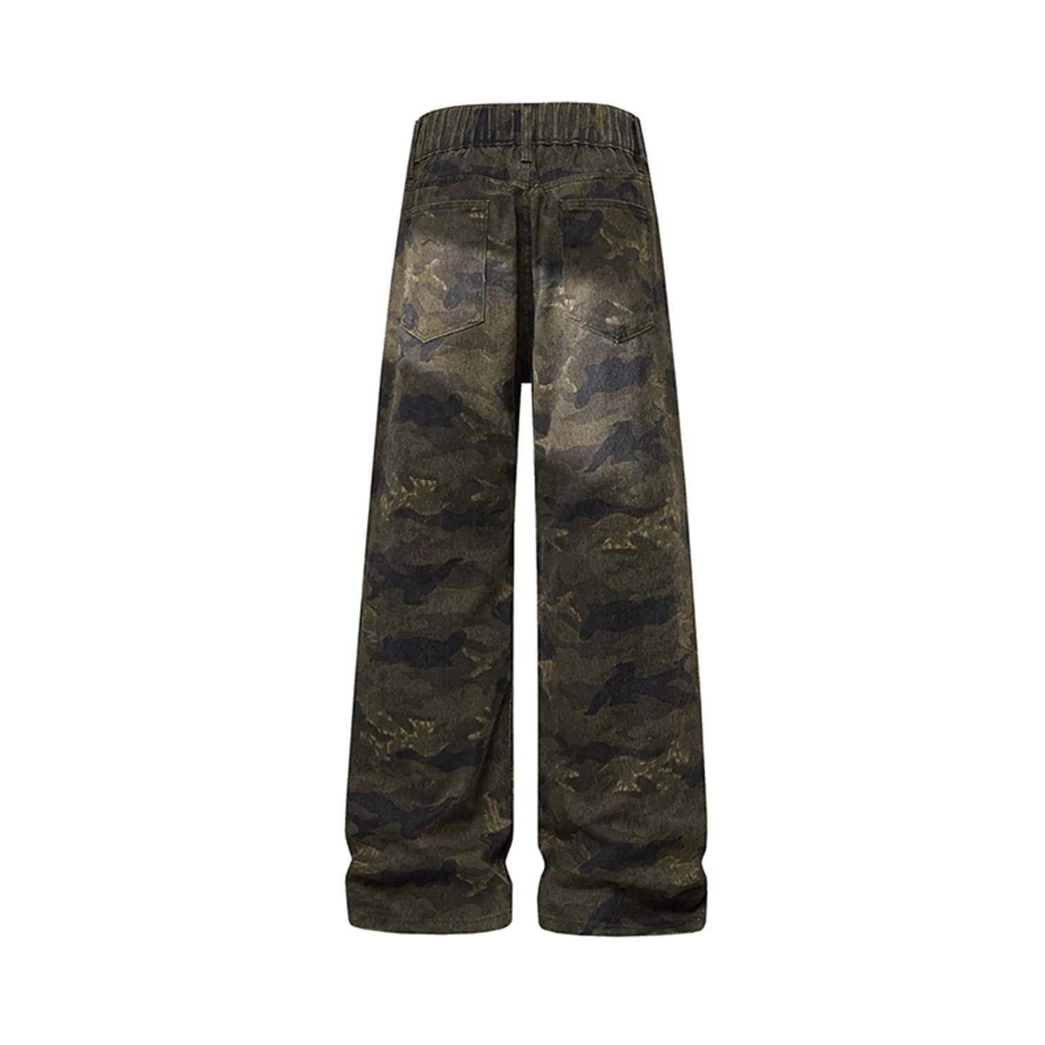 Детские джинсы свободного кроя с камуфляжным принтом и значком DIY, Camouflage DIY Badge, WARRIOR — фото 4
