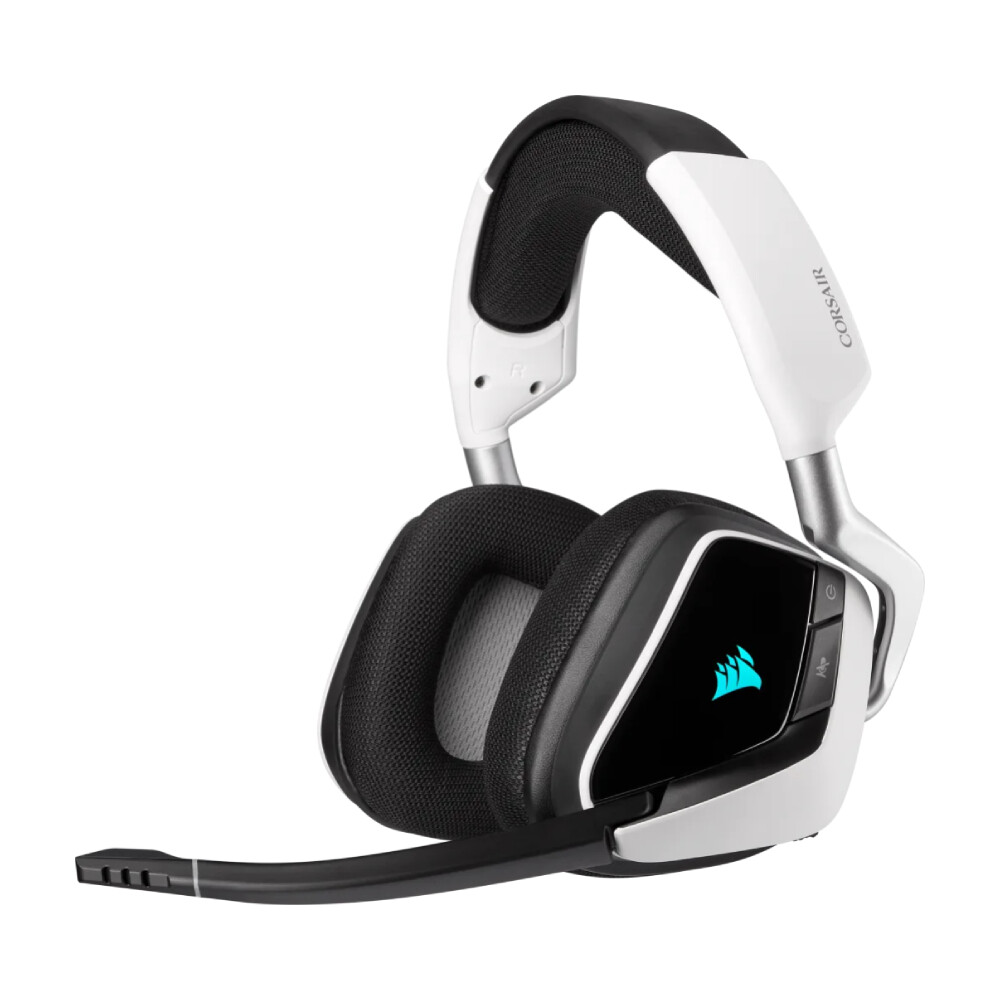 

Гарнитура игровая беспроводная Corsair VOID RGB ELITE Wireless, белый/черный