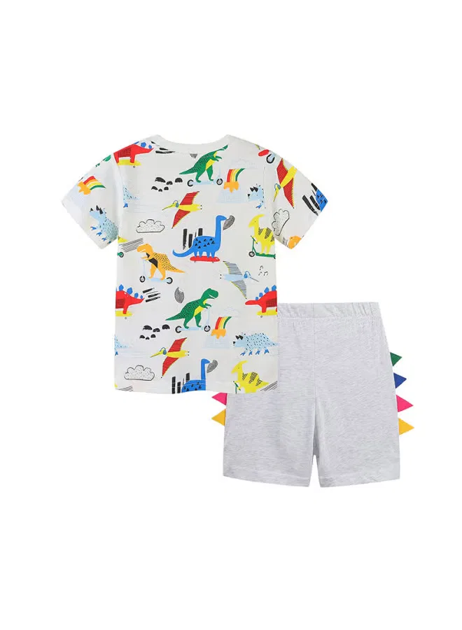 Комплект одежды с коротким рукавом и принтом для мальчиков Aosta Betty Store — фото 2
