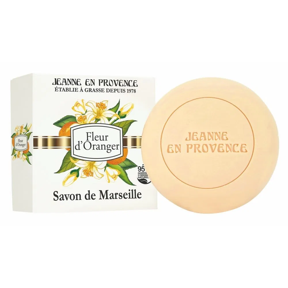 Твердое мыло Orange Blossom, Jeanne En Provence, 100 г, Белый