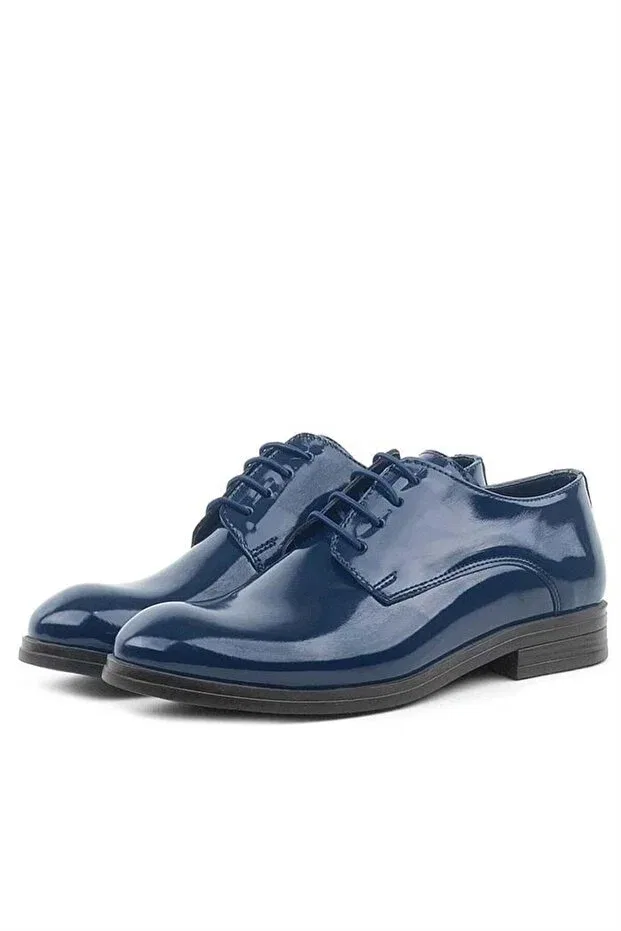 Детские туфли для мальчиков с принтом Rakerplus, Navy Blue — фото 4