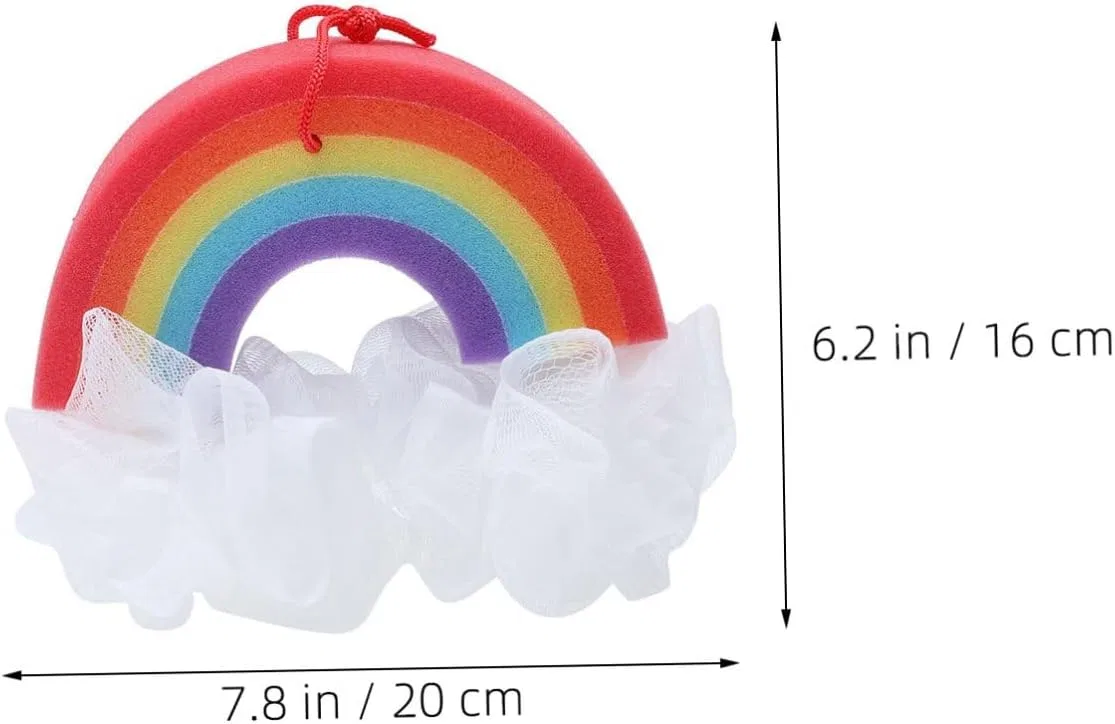 Набор мочалок для душа Rainbow, 9 шт, GLEAVI, 24x16x12 см, мультиколор — фото 2