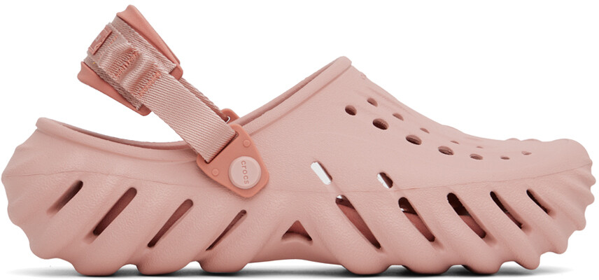 

Розовые сабо Echo Crocs