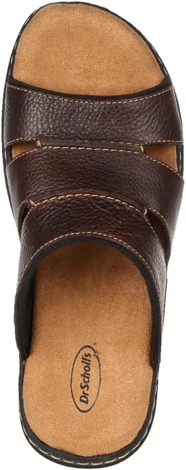 Сандалии мужские из натуральной кожи Dr. Scholl's, коричневый — фото 4