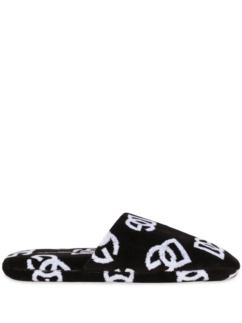 Жаккардовые слиперы Dolce & Gabbana, черный