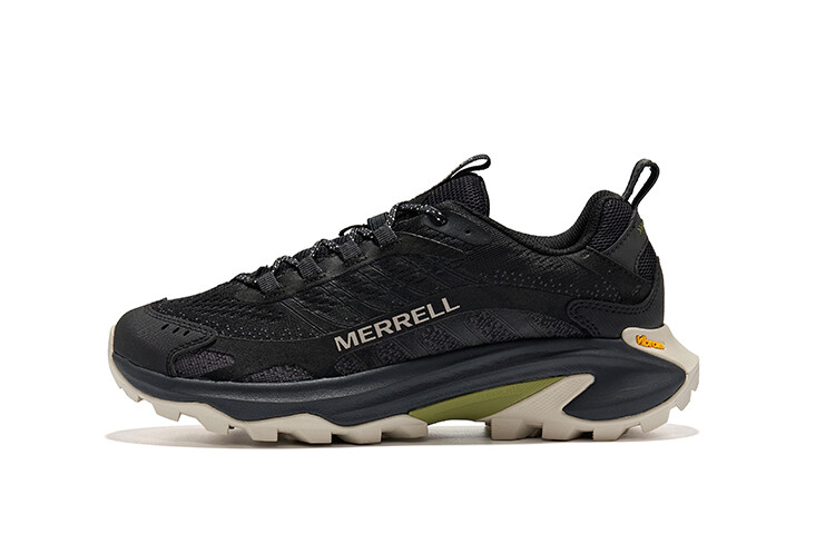 

Кроссовки для активного отдыха мужские с низким верхом черного цвета Merrell