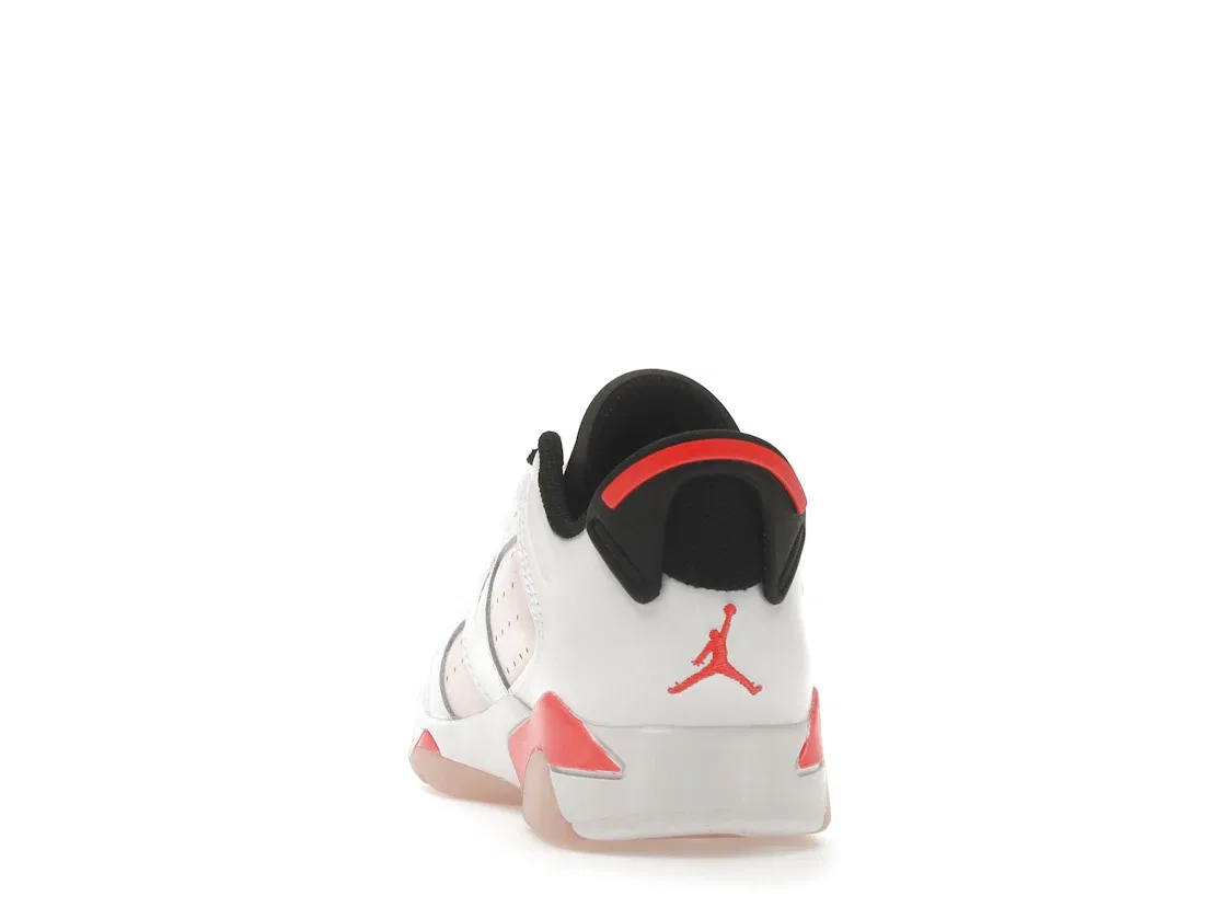 Детские кроссовки Lifestyle Jordan 6 Low Jordan, White/Infrared 23/Black/Atmosphere — фото 4