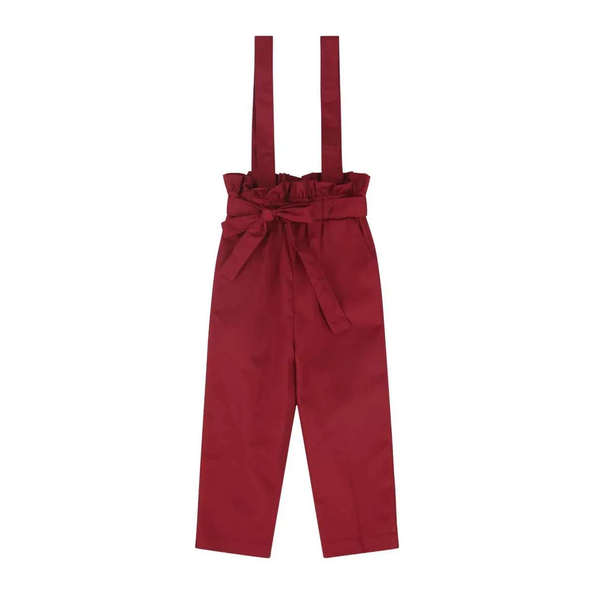 Детский комбинезон для девочек с поясом-кулиской Tirante Overalls Mixed Up Clothing, Maroon