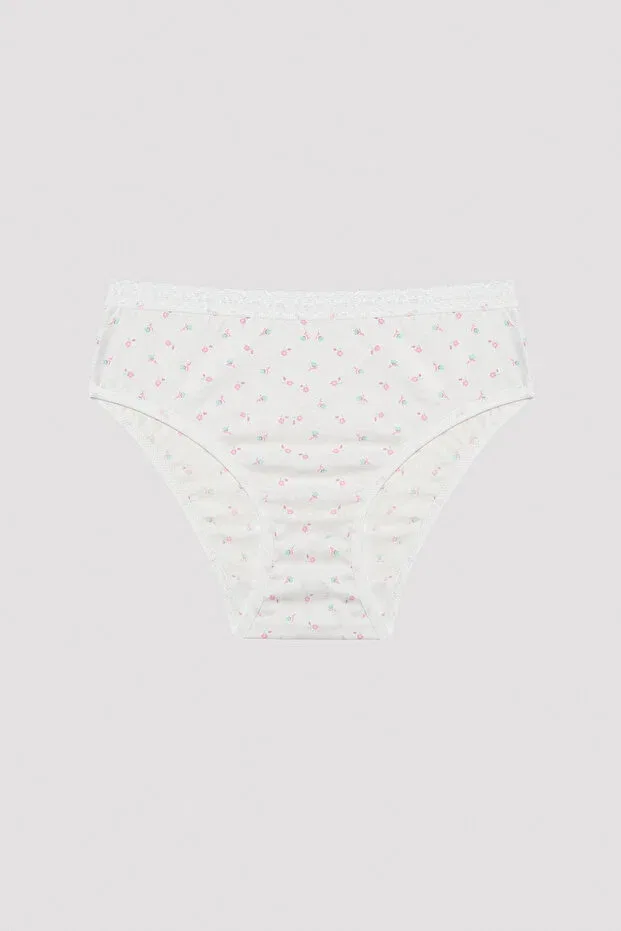 Детское белье для девочек с цветочным принтом комплект 3 шт Slip Penti, Multicolor — фото 3