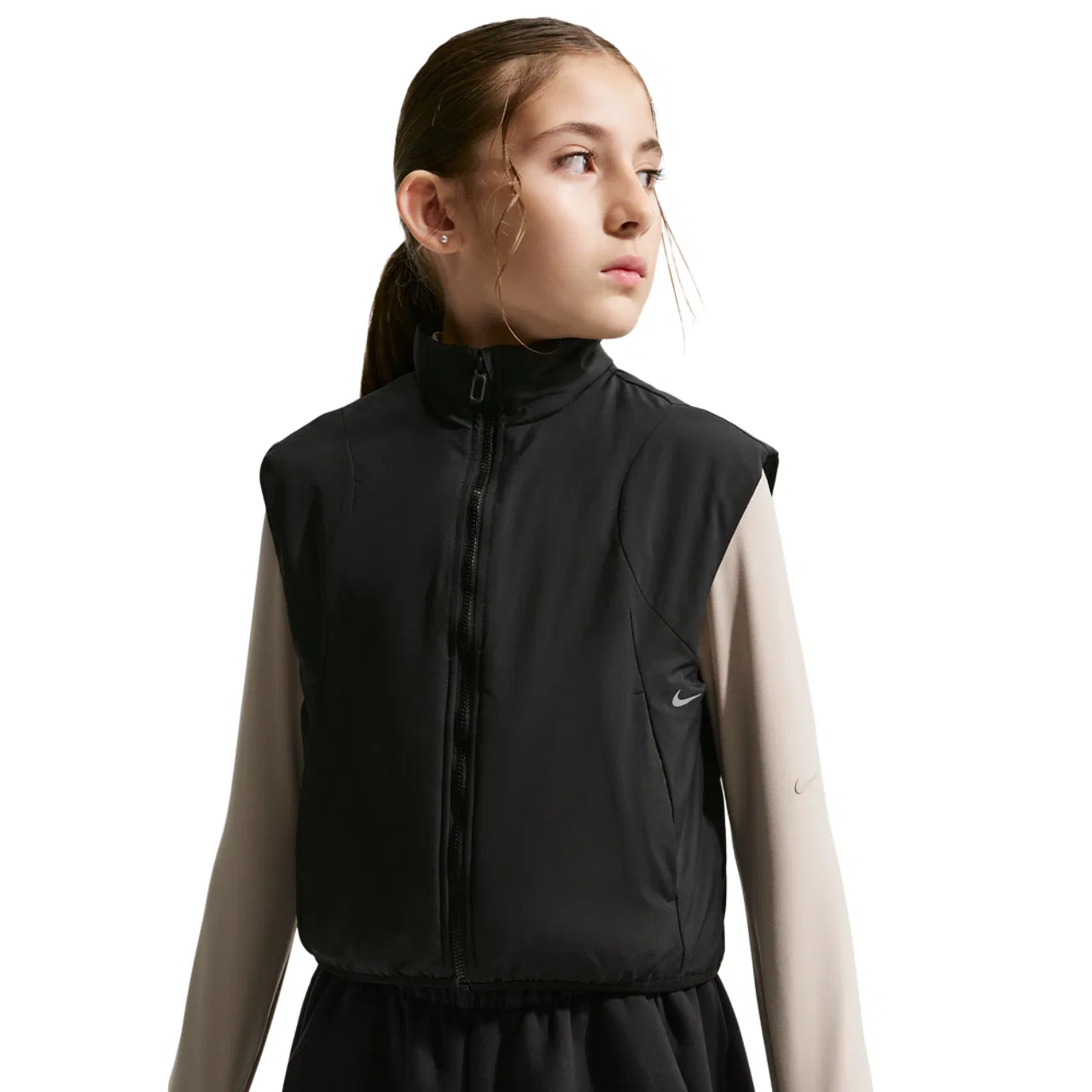 Детский жилет для девочек с утеплителем Nike Mavn Slim-Fit Filled Vest, Black
