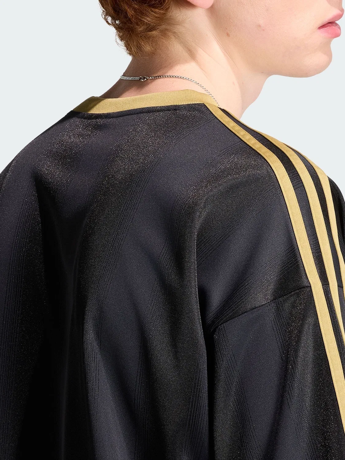 Футболка с коротким рукавом, свободная посадка, Adicolor Jacquard, adidas Originals, черный — фото 4