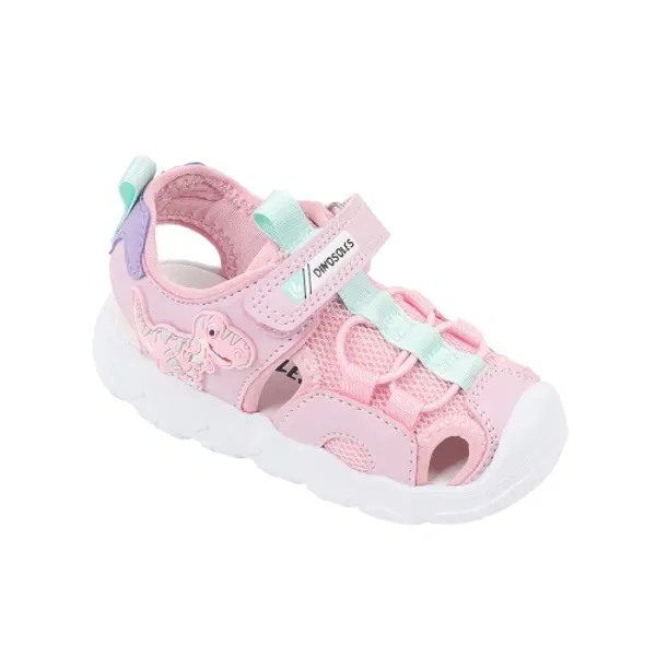 Сандалии с динозавром Flame Tyranno, TODDLER Dinosoles, розовый